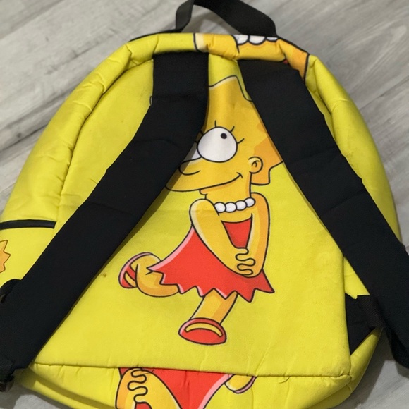 Lisa Simpson Yellow Backpack - Picture 2 of 7